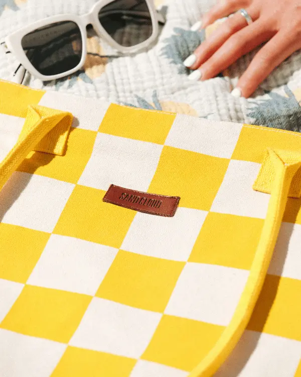 Checker Beach Tote | Sand Cloud - Image 5