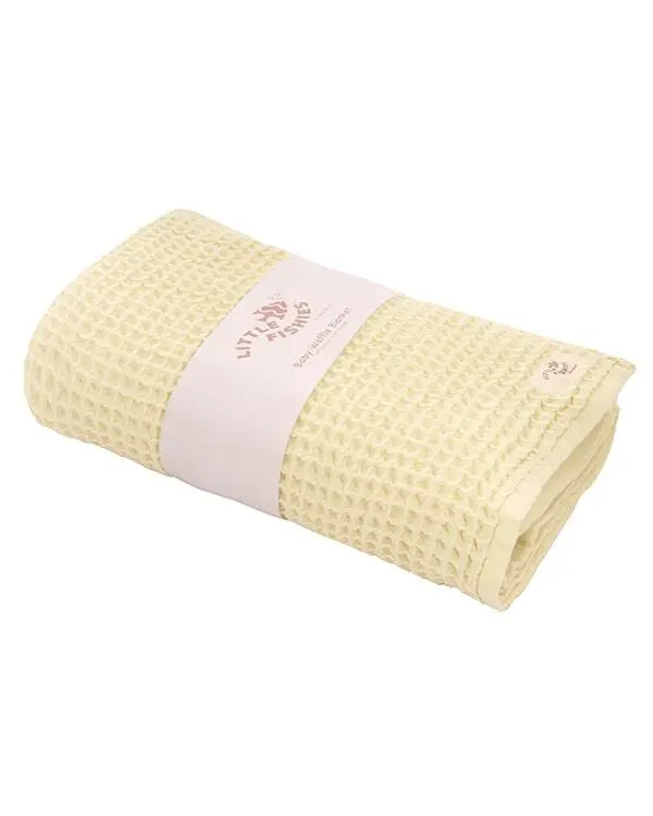 Little Fishies Waffle Blanket - Butter | Sand Cloud - Image 6