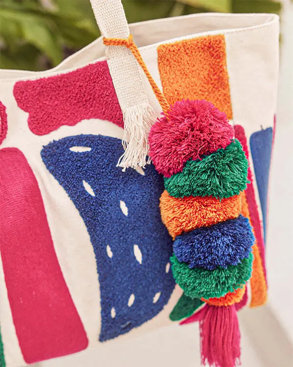 Hermosa Chenille Tote | Sand Cloud - Image 3