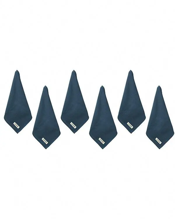 Terra Bath Washcloth Bundle - 6 Pack - Navy | Sand Cloud - Image 4
