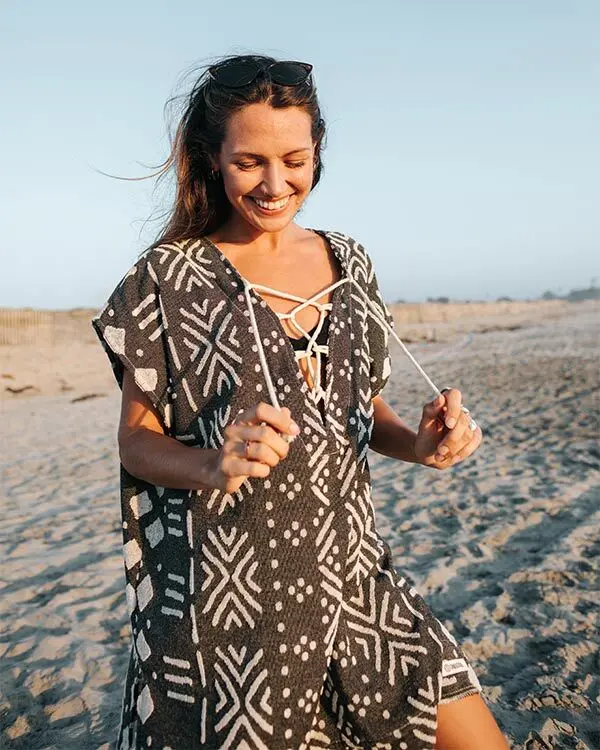 Adobe Mudcloth Cover Up Black | Sand Cloud - Image 6
