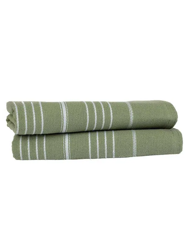 Classic Fringeless Hand Bath Bundle 2 Pack - Hedge Green | Sand Cloud - Image 2
