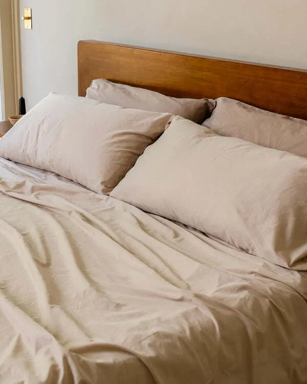 Luxe Sateen Flat Top Sheet Beige | Sand Cloud - Image 6