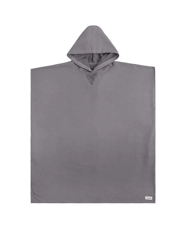 Alternative view of Terra Hooded Poncho Grey | Sand Cloud