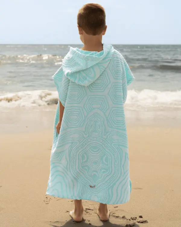 Geo Turtle Hooded Poncho Youth | Sand Cloud
