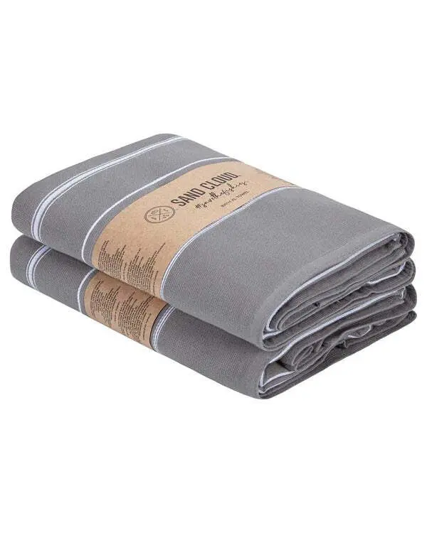Classic Fringeless XL Bath Bundle - Grey - 2 Pack | Sand Cloud