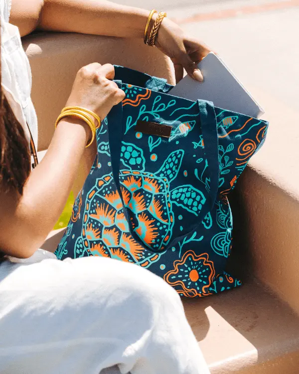 Reef Turtles Everyday Tote | Sand Cloud - Image 4