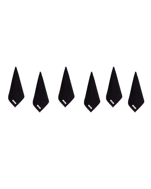 Atom Washcloth Bath Bundle - Black - 6 Pack | Sand Cloud - Image 4