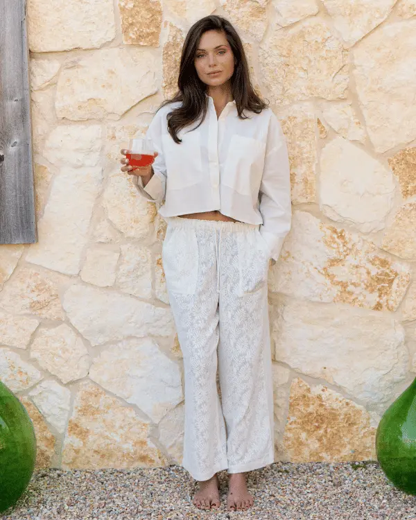 Kai Lace Crop Pant | Sand Cloud