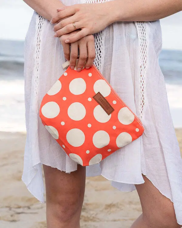 Polka Dot Zipper Pouch | Sand Cloud - Image 5