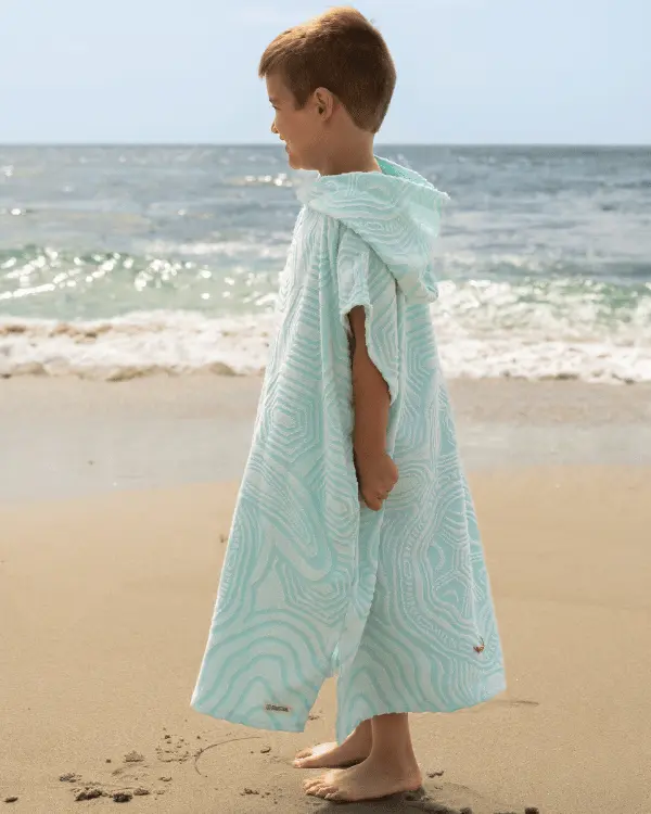 Geo Turtle Hooded Poncho Youth | Sand Cloud - Image 3