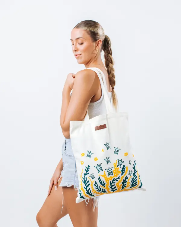 Swimming Turtles Everyday Tote | Sand Cloud - Image 3