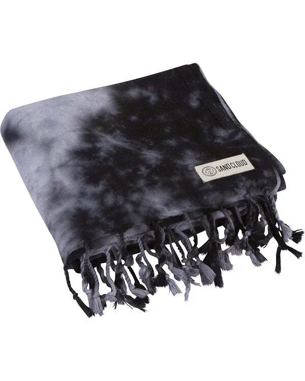 Black Acid Wash Beach Towel- Sand Cloud | Sand Cloud - Image 4
