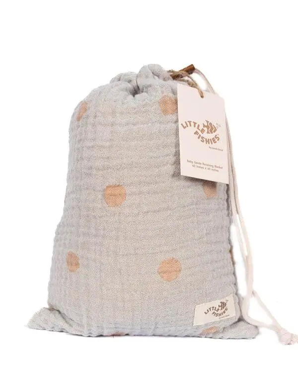 Choo-Choo Train Gauze Receiving Blanket Single with Pouch | Sand Cloud - Image 5