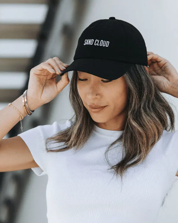 Alternative view of Sand Cloud Dad Hat Black | Sand Cloud