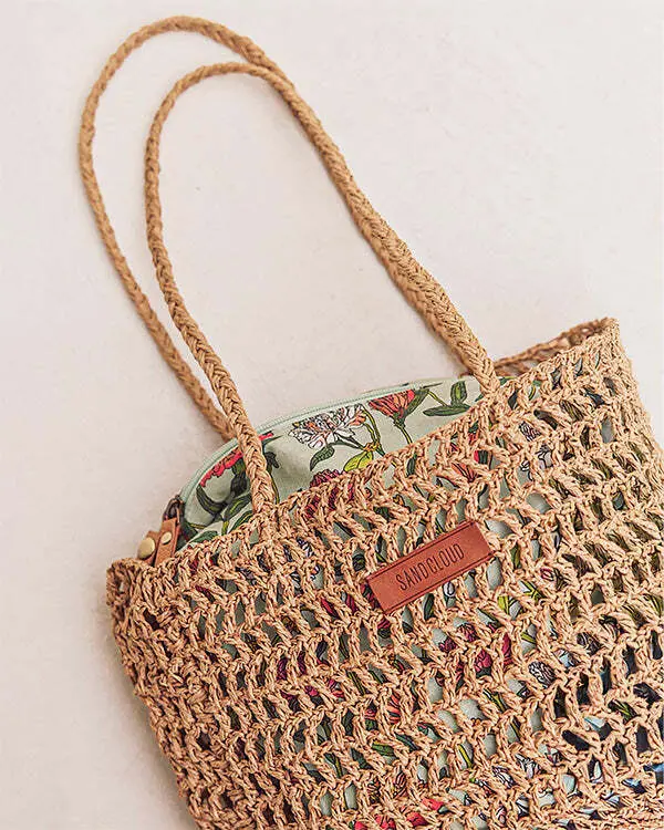 Alternative view of Bahía Straw Tote | Sand Cloud