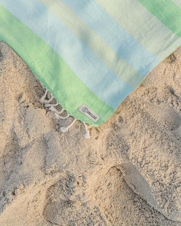 Peppermint Herringbone Stripe | Sand Cloud - Image 4
