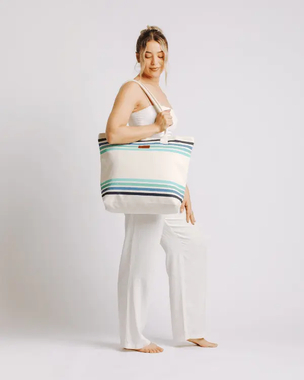 Border Classic Stripe Beach Tote | Sand Cloud - Image 6