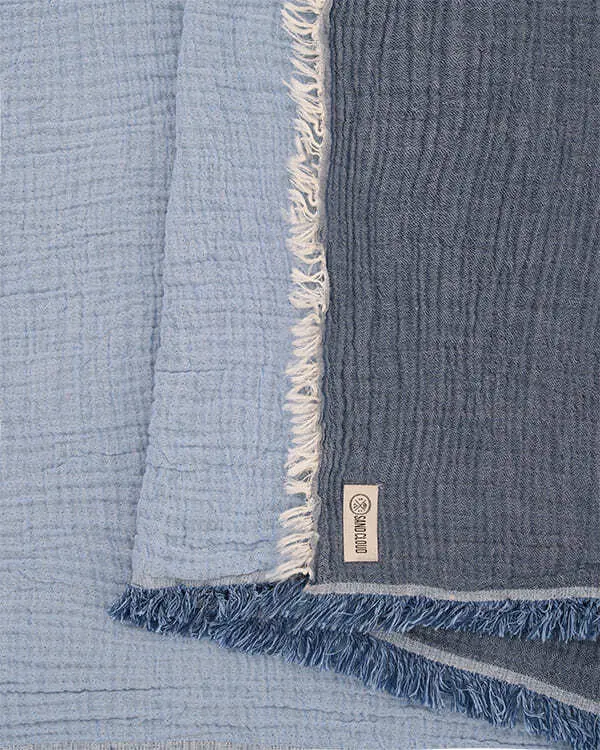 Senna Melange PARTY BLANKET Indigo - Queen | Sand Cloud - Image 4
