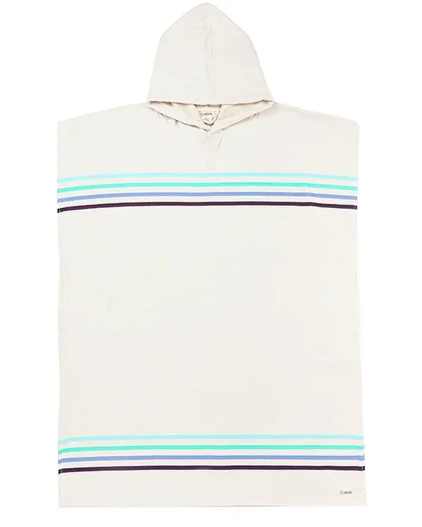 Border Classic Stripe Poncho - Aqua | Sand Cloud