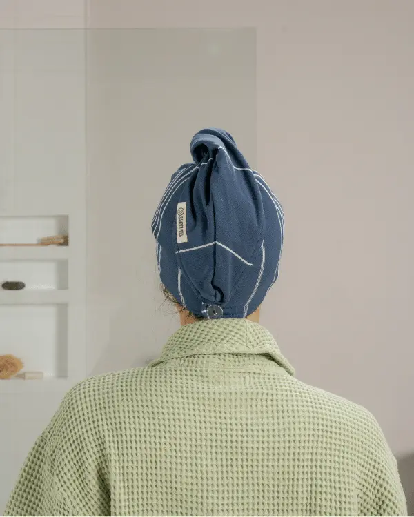 Classic Hair Towel - Navy | Sand Cloud - Image 5
