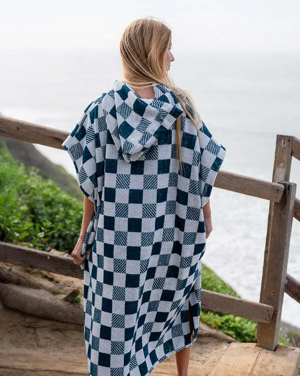 Checker Hooded Poncho | Sand Cloud - Image 5