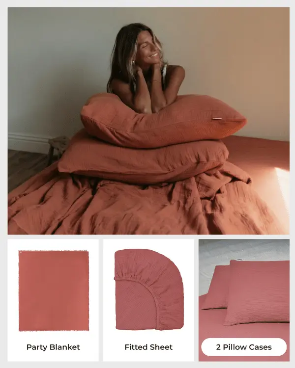 Terracotta Bedding Set - King | Sand Cloud - Image 3