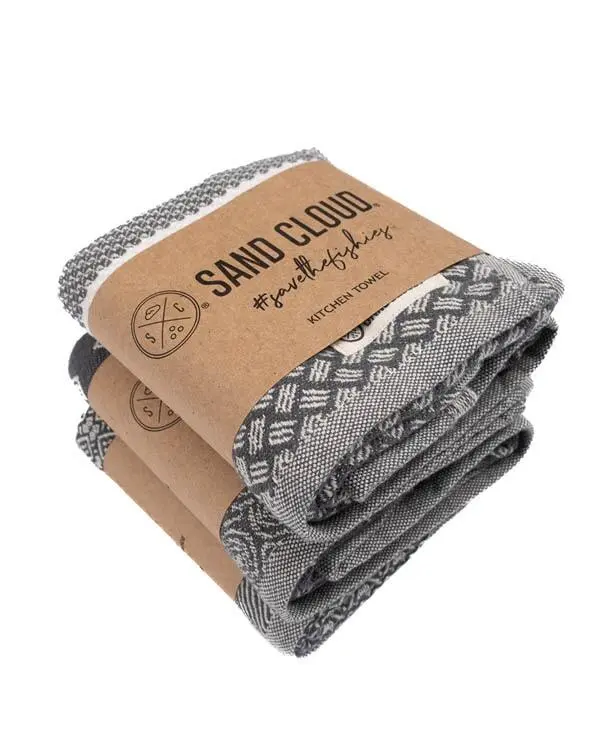 Cyperus Kitchen Towel Bundle - Assorted 3 Pack | Sand Cloud - Image 2