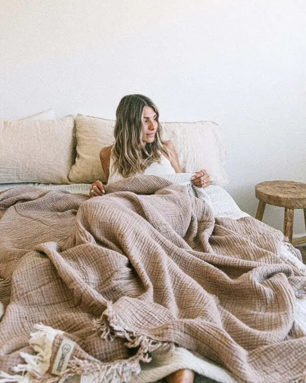Senna Taupe - PARTY BLANKET - Queen | Sand Cloud
