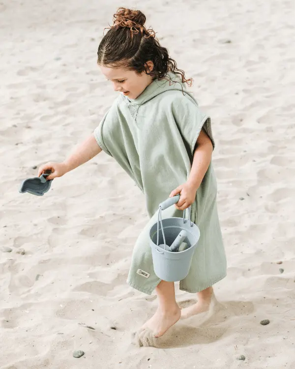 Terra Hooded Poncho Youth - Sage | Sand Cloud - Image 3