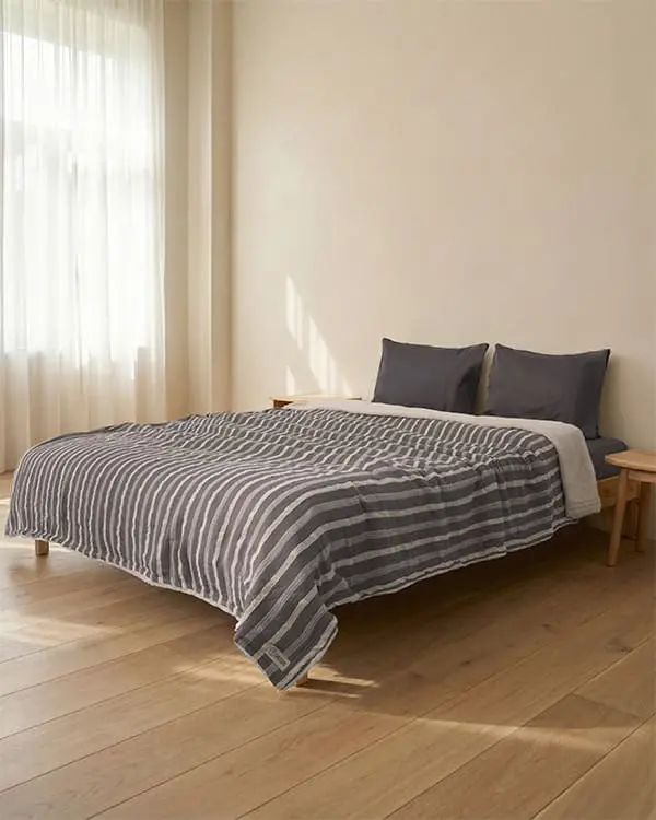 Cozy Texture Plush Blanket - Steel Grey | Sand Cloud - Image 6