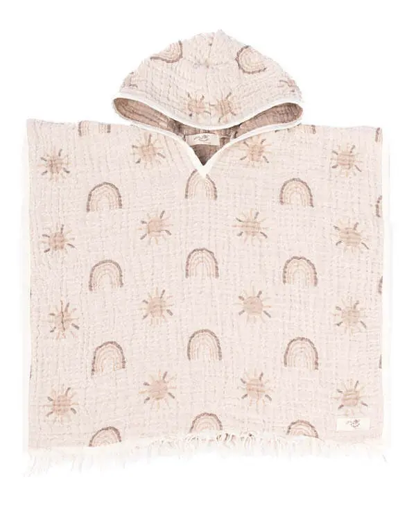 Rainbow Gauze Hooded Poncho | Sand Cloud