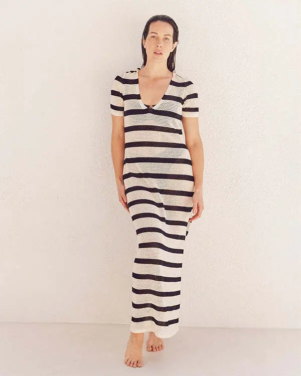Gappo Hooded Net Dress | Sand Cloud - Image 4